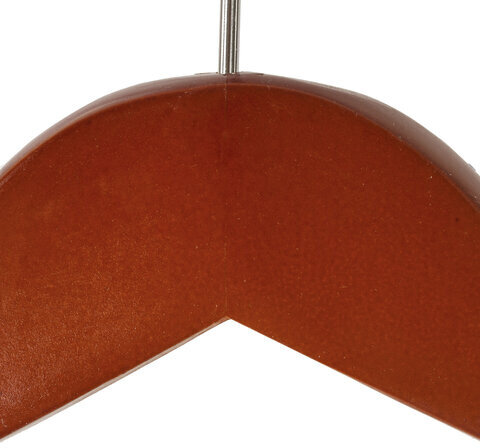 Вешалка-плечики, размер 48-50, деревянная, анатомическая, перекладина, цвет вишня, BRABIX "Люкс", 601164