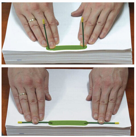 Папка архивная для переплета "Форма 21" 80 мм, с механизмом для скоросшивания, завязки, STAFF, 112170