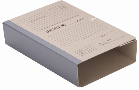 Папка архивная для переплета "Форма 21" 80 мм, с механизмом для скоросшивания, завязки, STAFF, 112170