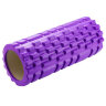 Ролик массажный для йоги и фитнеса, 33х14 см, EVA, фиолетовый, с выступами, DASWERK, 680023