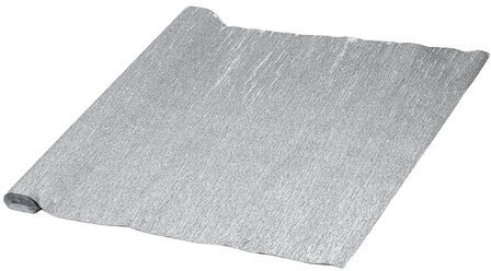 Бумага гофрированная/креповая (ИТАЛИЯ) 180 г/м2, 50х250 см, серебристая (802), BRAUBERG FIORE, 112658