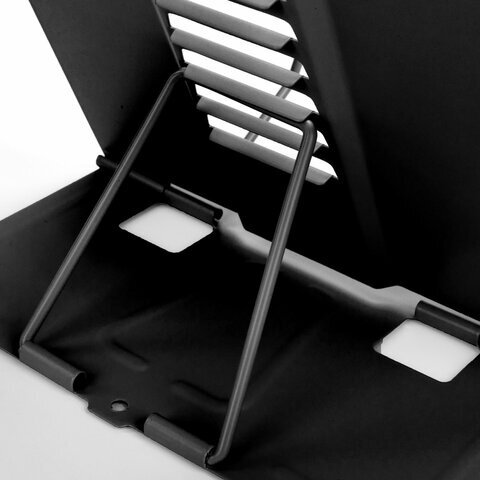 Подставка для книг и учебников ЮНЛАНДИЯ "Space", регулируемый угол наклона, металл, 237577