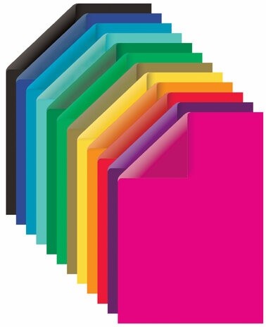 Картон цветной А4 2-сторонний МЕЛОВАННЫЙ EXTRA 24 листа 12 цветов, BRAUBERG, 200х290 мм, 115167