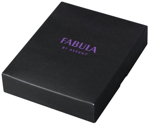 Зажим для купюр FABULA "Brooklyn", натуральная кожа, контрастная отстрочка, 86х126 мм, синий, Z.12.BR