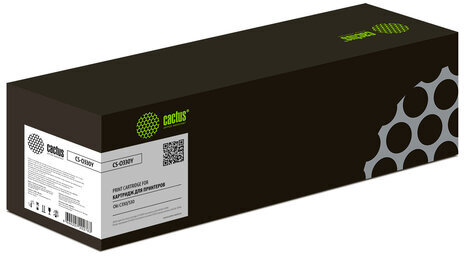 Тонер-картридж CACTUS (CS-O330Y) для OKI C330/530, желтый, ресурс 3000 стр.