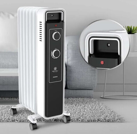 Обогреватель масляный ROYAL CLIMA ROR-PR7-1500M, 1500 Вт, 7 секций, белый