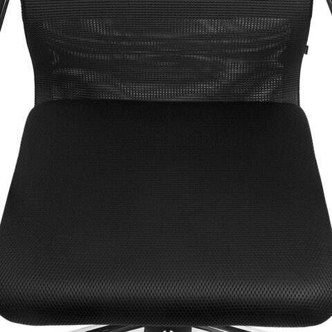 Кресло BRABIX PREMIUM "Ultimate EX-801" хром, плотная двойная сетка Х2, черное, 532917