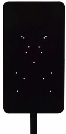 Стойка для дозатора антисептика и мыла, высота 1,4 м, сталь, черная, СД-1, СД-1Ч