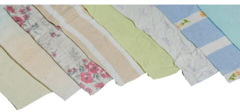 Ветошь трикотаж СВЕТЛЫЙ, лоскуты 40х60 см (±10 см), плотность 100-120 г/м2, 100% хлопок, 10 кг