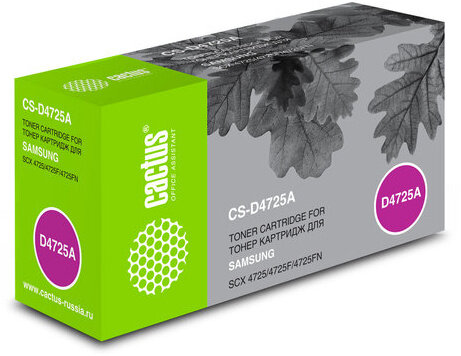 Картридж лазерный CACTUS (CS-D4725A) для SAMSUNG SCX-4725F/4725FN, ресурс 3000 стр.