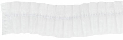 Шапочка "Шарлотта" белая, КОМПЛЕКТ 100 шт., спанбонд 10 г/м2, МЕДСЕРВИС