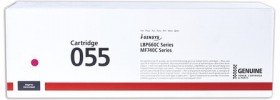 Картридж лазерный CANON (055M) для LBP663/664/MF742/744/746, пурпурный, оригинальный, ресурс 2100 страниц, 3014C002