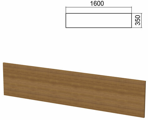 Экран к столам на металлокаркасе "Арго", шириной 1600 мм, орех