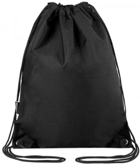 Мешок для обуви BRAUBERG плотный, карман на молнии, подкладка, 43х33 см, Total Black, 272427