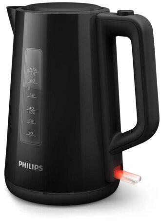 Чайник PHILIPS HD9318/20, 1,7 л, 2200 Вт, закрытый нагревательный элемент, пластик, черный