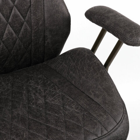 Кресло BRABIX PREMIUM Dakota EX-572, синхромеханизм, искусственная замша, темно-серый, 532943