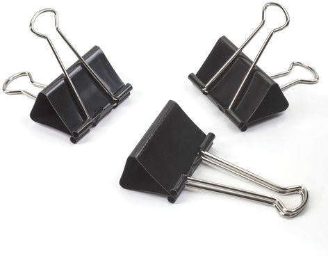 Зажимы для бумаг большие BRAUBERG, КОМПЛЕКТ 12 шт., 51 мм, на 230 листов, черные, картонная коробка, 220561