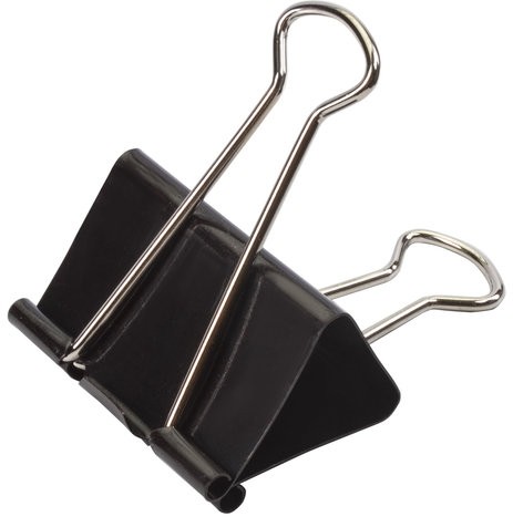 Зажимы для бумаг большие BRAUBERG, КОМПЛЕКТ 12 шт., 51 мм, на 230 листов, черные, картонная коробка, 220561