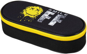 Пенал-футляр BRAUBERG, 1 отделение, органайзер, полиэстер, 22x9x5 см, &quot;Smile OFF&quot;, 271587