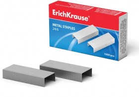 Скобы для степлера №24/6, 1000 штук, ERICH KRAUSE, до 20 листов, 1189