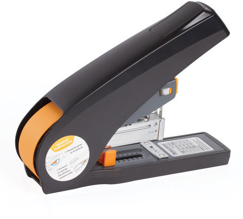 Степлер ЭНЕРГОСБЕРЕГАЮЩИЙ МОЩНЫЙ №24/6-23/13 BRAUBERG "Easy Press", до 100 листов, БЕЗ УСИЛИЙ, 224350