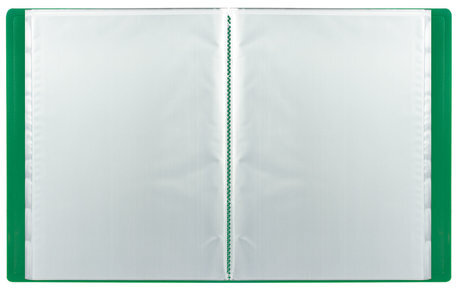 Папка 40 вкладышей STAFF, зеленая, 0,5 мм, 225703