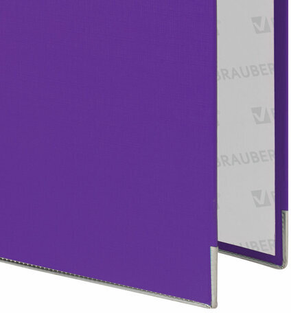 Папка-регистратор BRAUBERG с покрытием из ПВХ, 80 мм, с уголком, фиолетовая (удвоенный срок службы), 227200