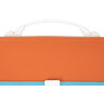 Папка-портфель пластиковая BRAUBERG "JOY", А4 (330х245х35 мм), 13 отделений, с окантовкой, оранжевая, 227975