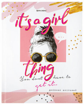 Дневник 1-11 класс 40 л., твердый, BRAUBERG, глянцевая ламинация, &quot;Vision&quot;, 106380