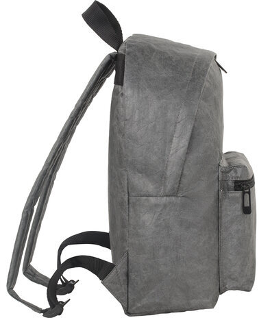 Рюкзак BRAUBERG TYVEK крафтовый с водонепроницаемым покрытием, графитовый, 34х26х11 см, 229892