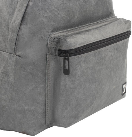 Рюкзак BRAUBERG TYVEK крафтовый с водонепроницаемым покрытием, графитовый, 34х26х11 см, 229892