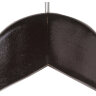 Вешалка-плечики, размер 48-50, деревянная, анатомическая, перекладина, цвет шоколад, BRABIX "Люкс", 601165