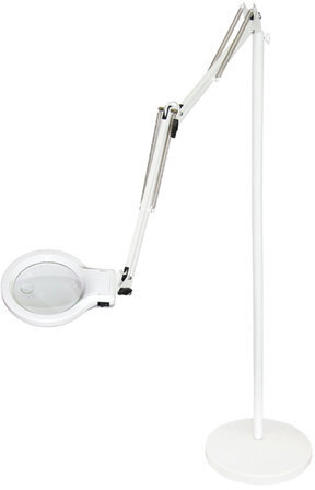 Светильник напольный Леда С20-043, ЛУПА (4,5/9 раз, стекло), торшер, светодиоды 8 Вт, высота 170 см