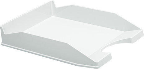 Лоток горизонтальный для бумаг КОМПЛЕКТ 2 шт., BRAUBERG "Modern", 346х254х61 мм, белый, 238026