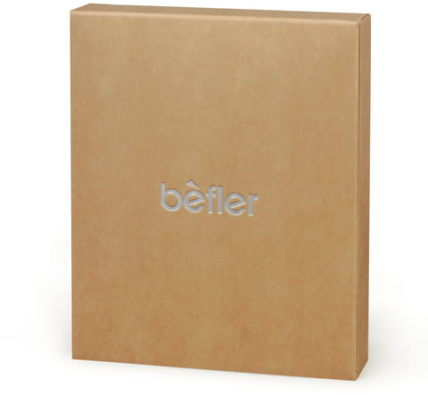 Зажим для купюр BEFLER "Грейд", натуральная кожа, тиснение, 120х86 мм, синий, Z.9.-9