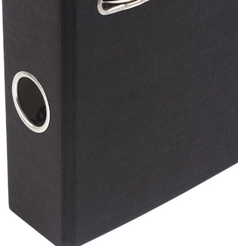 Папка-регистратор ОФИСМАГ с арочным механизмом, покрытие из ПВХ, 50 мм, черная, 225752