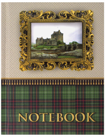 Блокнот МАЛЫЙ ФОРМАТ 110х147 мм А6, 80 л., ламинированная обложка, выборочный лак, клетка, BRAUBERG, "Шотландка", 123245