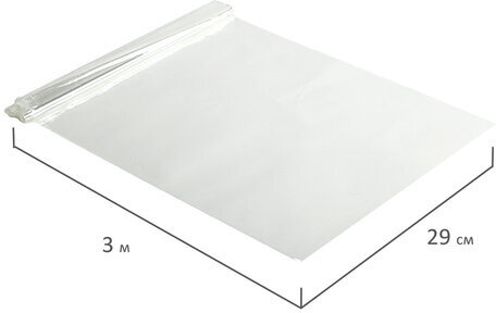 Рукав для запекания с клипсами, 29 см х 3 м, LAIMA, 607806