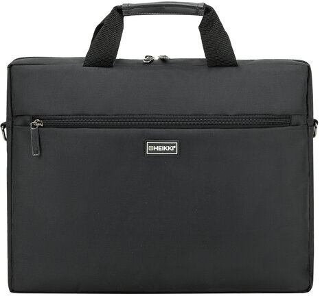 Сумка портфель HEIKKI TEMPO (ХЕЙКИ) с отд. для ноутбука 15,6", карман, Rush, черн., 30х40х4 см, 272607