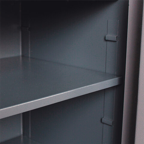 Сейф BRABIX "КМ-310", 310х430х375 мм, 20 кг, ключевой замок + полка, крепление к стене, 291166