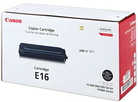 Картридж лазерный CANON (E-16) FC-108/128/PC750/880, ресурс 2000 страниц, оригинальный, 1492A003