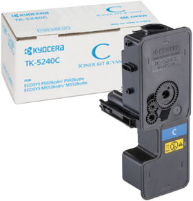 Тонер-картридж KYOCERA (TK-5240C) P5026cdn/w/M5526cdn/w, ресурс 3000 стр., цвет голубой, оригинальный, 1T02R7CNL0