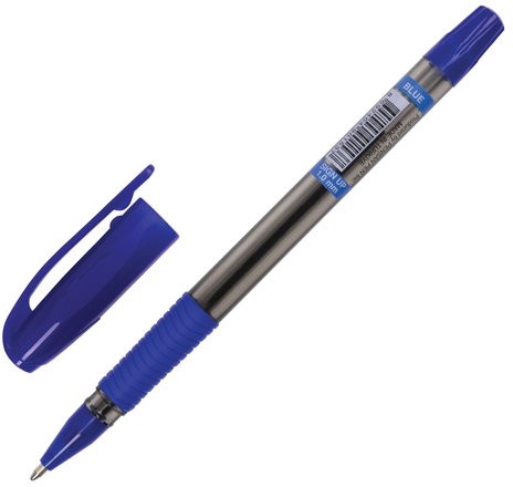 Ручка шариковая масляная с грипом PENSAN "Sign-Up", СИНЯЯ, 1 мм, линия письма 0,8 мм, 2410/12