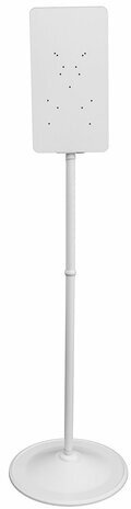 Стойка для дозатора антисептика и мыла, высота 1,4 м, сталь, белая, СД-1, СД-1Б