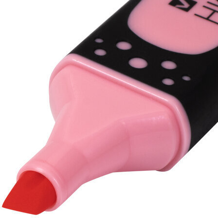 Текстовыделитель BRAUBERG "SUPER PASTEL", ПАСТЕЛЬНЫЙ РОЗОВЫЙ, прорезиненный корпус, линия 1-5 мм, 151753