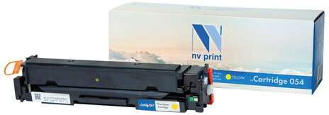 Картридж лазерный NV PRINT (NV-054Y) для Canon LBP 621/623, MF 641/643/645, желтый, ресурс 1200 страниц