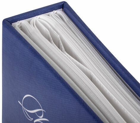 Фотоальбом BRAUBERG на 200 фотографий 10х15 см, твердая обложка, "Горный пейзаж", синий, 390669