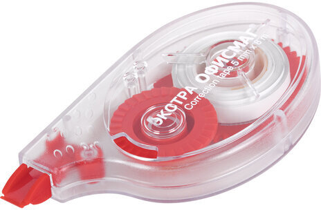 Корректирующая лента ЭКСТРА ОФИСМАГ, 5 мм х 8 м, прозрачный корпус, блистер, 272663