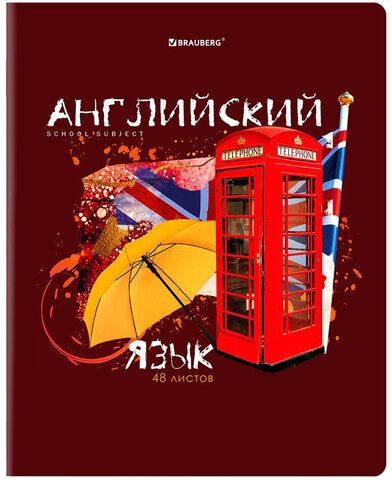 Тетради предметные со справочным материалом, КОМПЛЕКТ 10 ПРЕДМЕТОВ, ORIGINAL, 48 л., TWIN лак, BRAUBERG, 404328