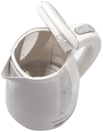 Чайник SONNEN KT-1743, 1,7 л, 2200 Вт, закрытый нагревательный элемент, пластик, белый, 453414